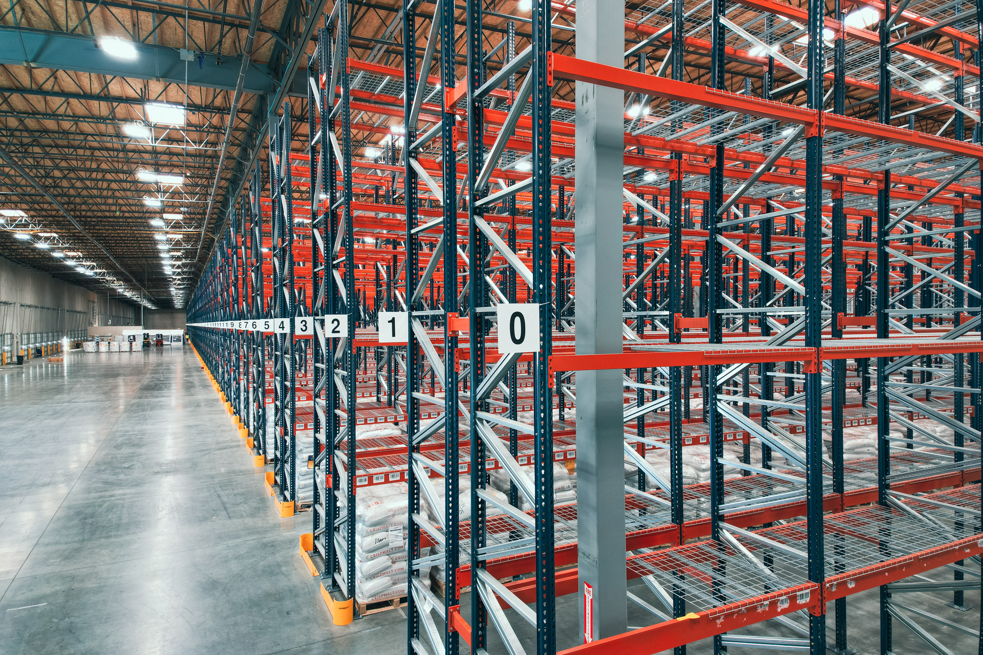 Industrial pallet racking warehouse in Hanover Maryland